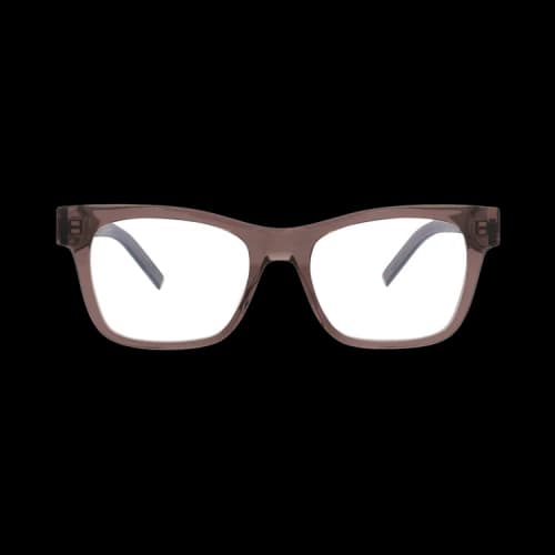Saint Laurent Square-Frame Recycled Acetate Optical Frames Brown Brown Transparent (SLM118-30014126-003)