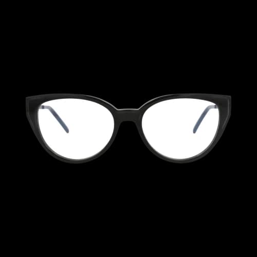 Saint Laurent Cat Eye-Frame Acetate Optical Frames 'Black/Transparent'