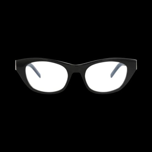 Saint Laurent Cat Eye-Frame Acetate Optical Frames 'Black/Transparent'