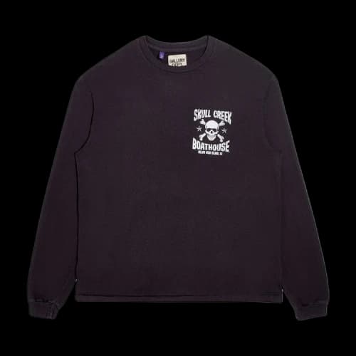 Gallery Dept. Skull Creek Long-Sleeve Tee 'Vintage Black'
