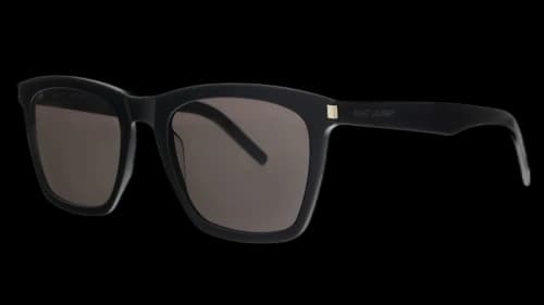 Saint Laurent Rectangle Sunglasses Black (SL 281 SLIM-001)