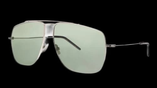 Saint Laurent Rectangle Sunglasses Silver (SL 298-003)