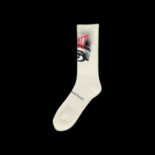 Saint Michael Eye Socks 'Ecru'