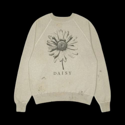 Saint Michael Daisy Crewneck Sweatshirt 'Grey'
