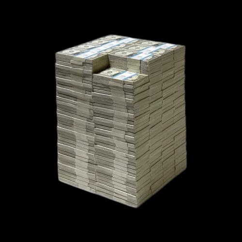 Saint Michael × Kosuke Kawamura Stool 'Money/White'