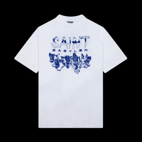 SAINT Mxxxxxx x Babylon Triple 6'X Dog Short-Sleeve Tee 'White'
