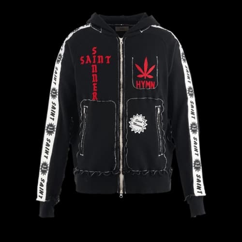 SAINT Mxxxxxx x A Love Movement Zip Hoodie 'Black'