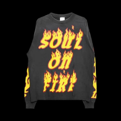 SAINT Mxxxxxx Soul On Fire Long-Sleeve T-Shirt 'Black'