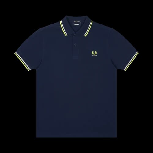 Palace x Fred Perry Shirt 'Peacoat'