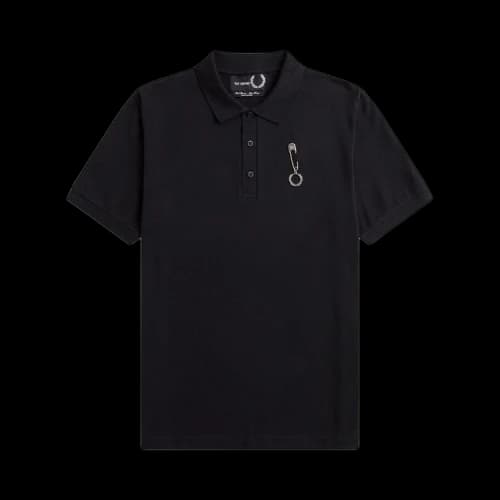 Fred Perry x Raf Simons Slim Fit Pin Detail Polo 'Black'