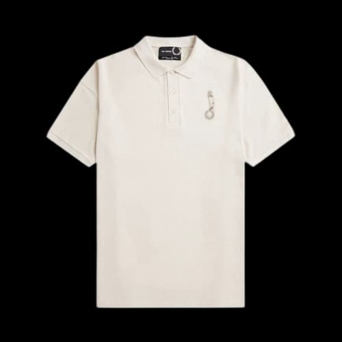 Fred Perry x Raf Simons Oversized Distressed Polo 'Cream'