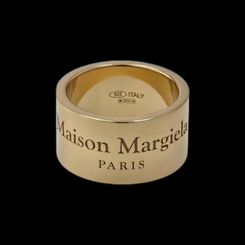 Maison Margiela Logo Engraved Ring 'Yellow Gold'