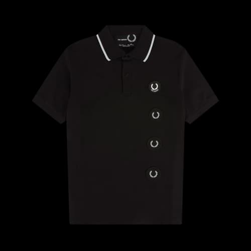 Fred Perry x Raf Simons Laurel Detail Roll Neck Top 'Cloud Blue'