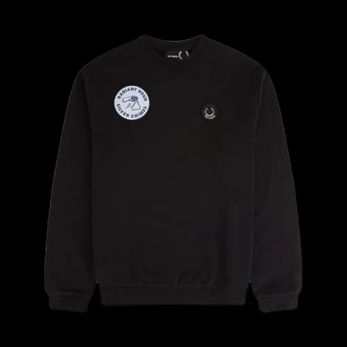 Fred Perry x Raf Simons Patched Sweatshirt 'Black'