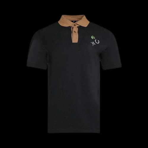 Fred Perry x Raf Simons Contrast Collar Polo Shirt 'Black'