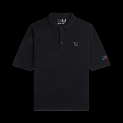 Fred Perry x Raf Simons Embroidered Oversized Polo 'Black'