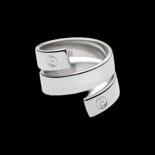 MM6 Maison Margiela Ring 'Polished Palladio'