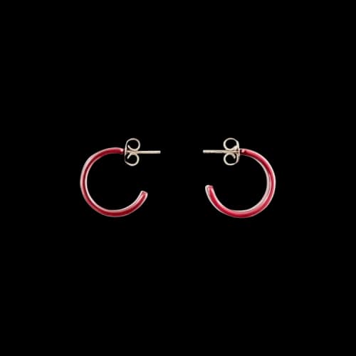 MM6 Maison Margiela Earrings 'Polished Fucsia'