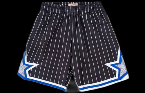 Mitchell & Ness 75th Anniversary NBA Swingman Shorts Orlando Magic 'Black Blue'