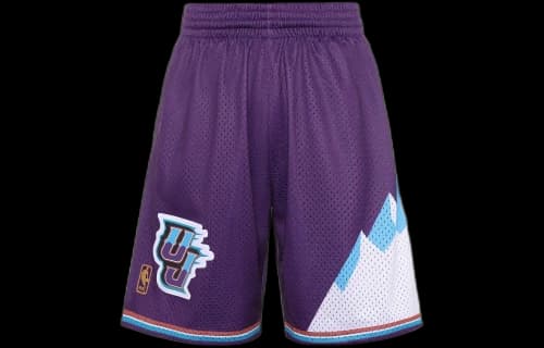 Mitchell & Ness NBA Swingman Shorts Utah Jazz 1996-97 'Purple White'