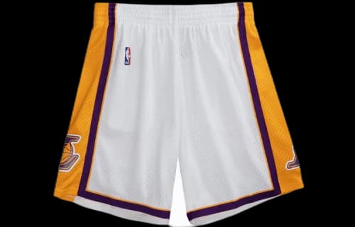 Mitchell & Ness NBA Swingman Los Angeles Lakers 2009-10 Shorts 'White Yellow'