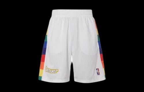 Mitchell & Ness NBA Swingman Shorts Denver Nuggets 1991-92 'White'