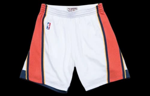 Mitchell & Ness NBA Swingman Shorts Golden State Warriors Home 2009-10 'White Orange'
