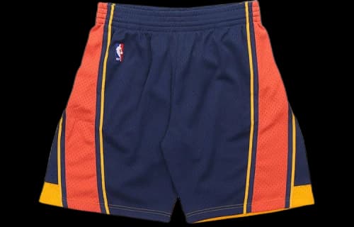 Mitchell & Ness NBA Swingman Shorts Golden State Warriors Road 2009-10 'Navy Orange'
