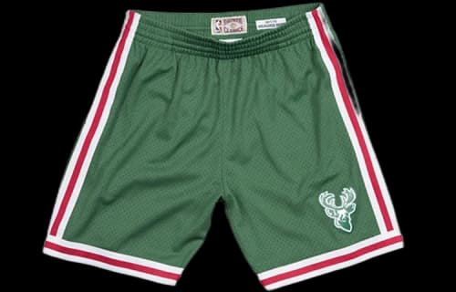 Mitchell & Ness NBA Swingman Shorts Milwaukee Bucks Road 1971-72 'Green'
