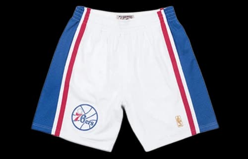 Mitchell & Ness NBA Swingman Shorts Philadelphia 76ers Home 1996-97 'White Blue Red'