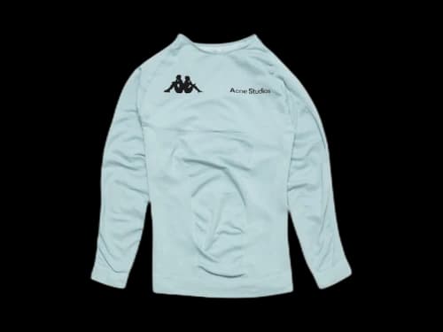 Acne Studios x Kappa Long Sleeve Logo T-shirt Blue/White