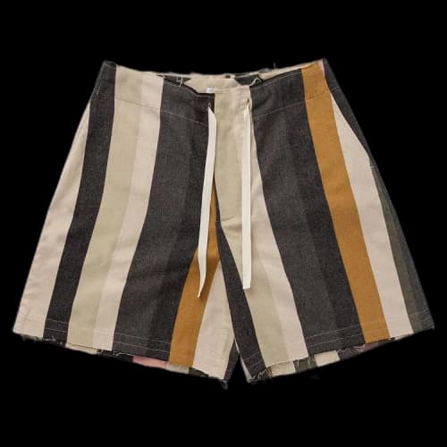 JW Anderson Striped Wide Leg Shorts 'Neutral'