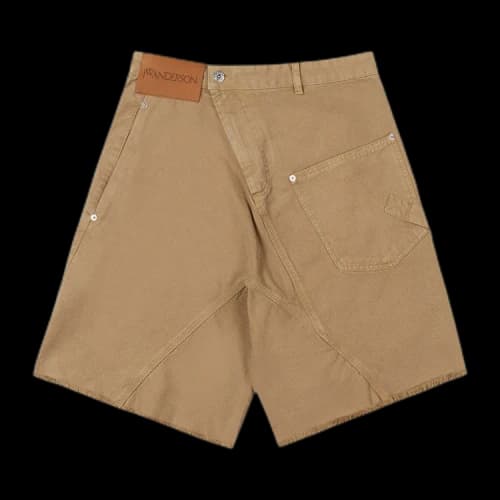 JW Anderson Twisted Workwear Shorts 'Beige'