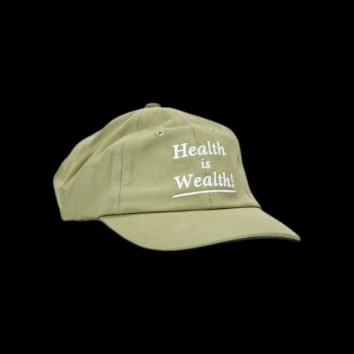Sporty & Rich Health Is Wealth Hat 'Sea Green/White'