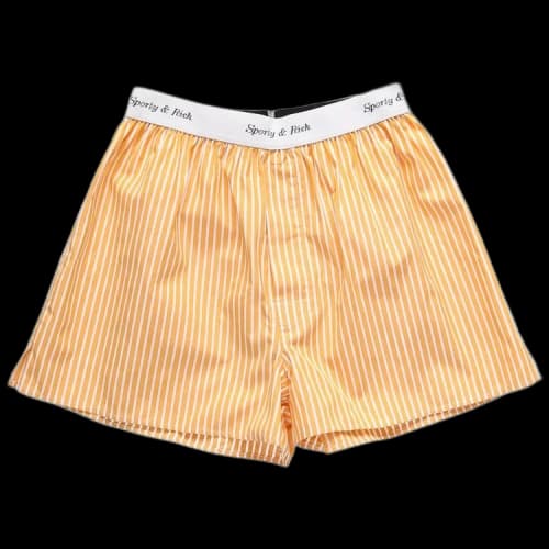Sporty & Rich Cassie Boxer 'Yellow Striped'