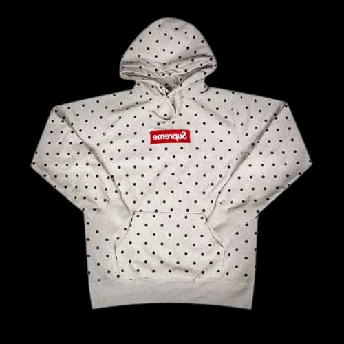 Supreme x Comme des Garçons SHIRT Polka Dot Box Logo Hooded Sweatshirt 'Heather Grey'