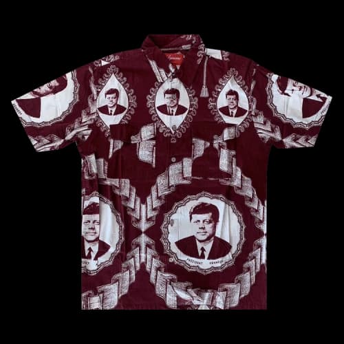 Supreme Kennedy Button Up Shirt 'Red'