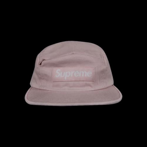 Supreme Front Panel Zip Camp Cap 'Pink'