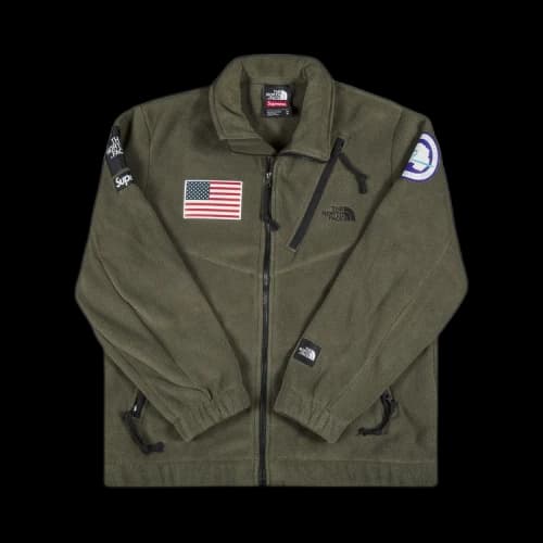Supreme x The North Face Trans Antarctica Expedition Fleece Jacket 'Olive'
