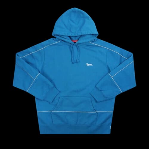 Supreme Piping Hooded Sweatshirt 'Dark Aqua'