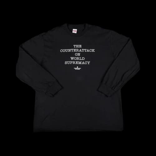 Supreme x Undercover x Public Enemy Counterattack Long-Sleeve T-Shirt 'Black'