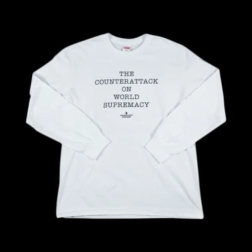 Supreme x Undercover x Public Enemy Counterattack Long-Sleeve T-Shirt 'White'