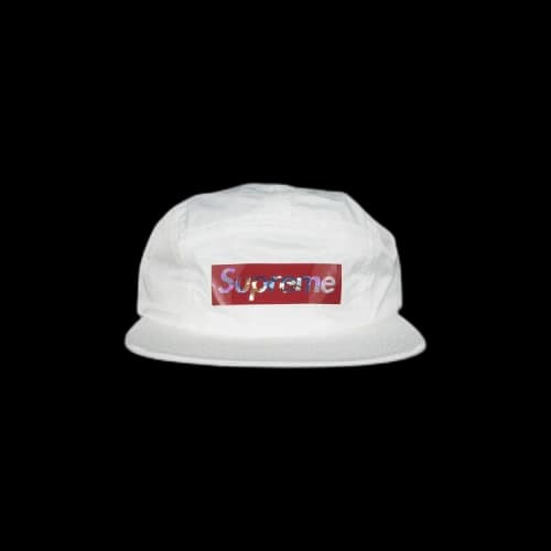 Supreme Holographic Camp Cap 'White'