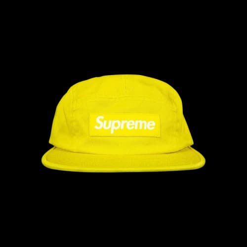 Supreme Washed Chino Twill Camp Cap 'Yellow'