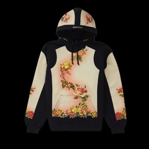 Supreme x Jean Paul Gaultier Floral Print Hooded Sweatshirt 'Black'