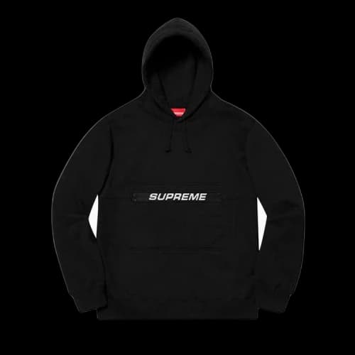 Supreme Zip Pouch Hooded Sweatshirt 'Black'