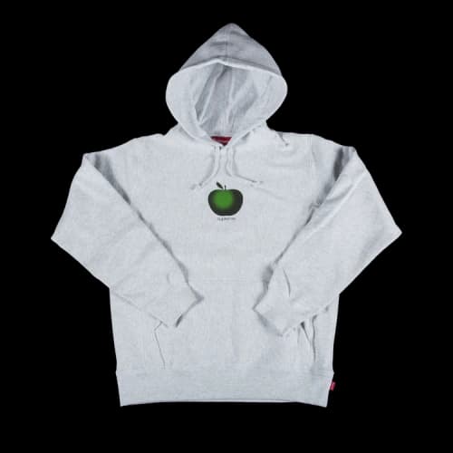Supreme Apple Hooded Sweatshirt 'Ash Grey'