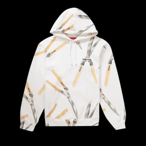 Supreme Shears Hooded Sweatshirt 'White'
