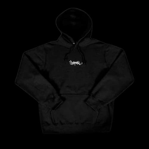 Supreme Tag Logo Hooded Sweatshirt 'Black'
