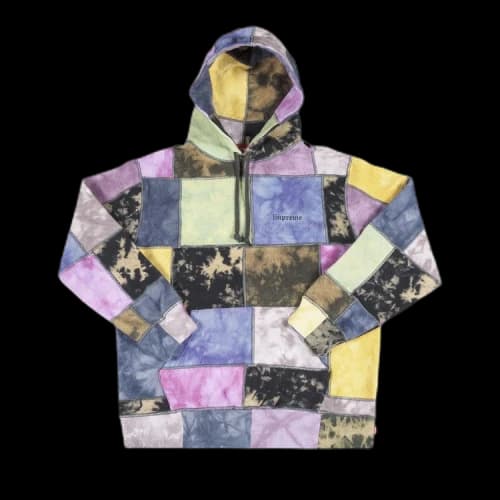 Supreme Patchwork Tie Dye Hooded Sweatshirt 'Tie Dye'